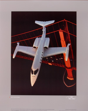 Learjet Golden Gate Poster (LJ151)