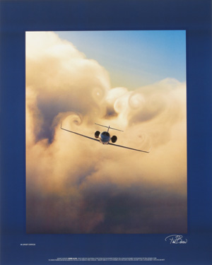 Learjet Vortices Poster (LJ152)